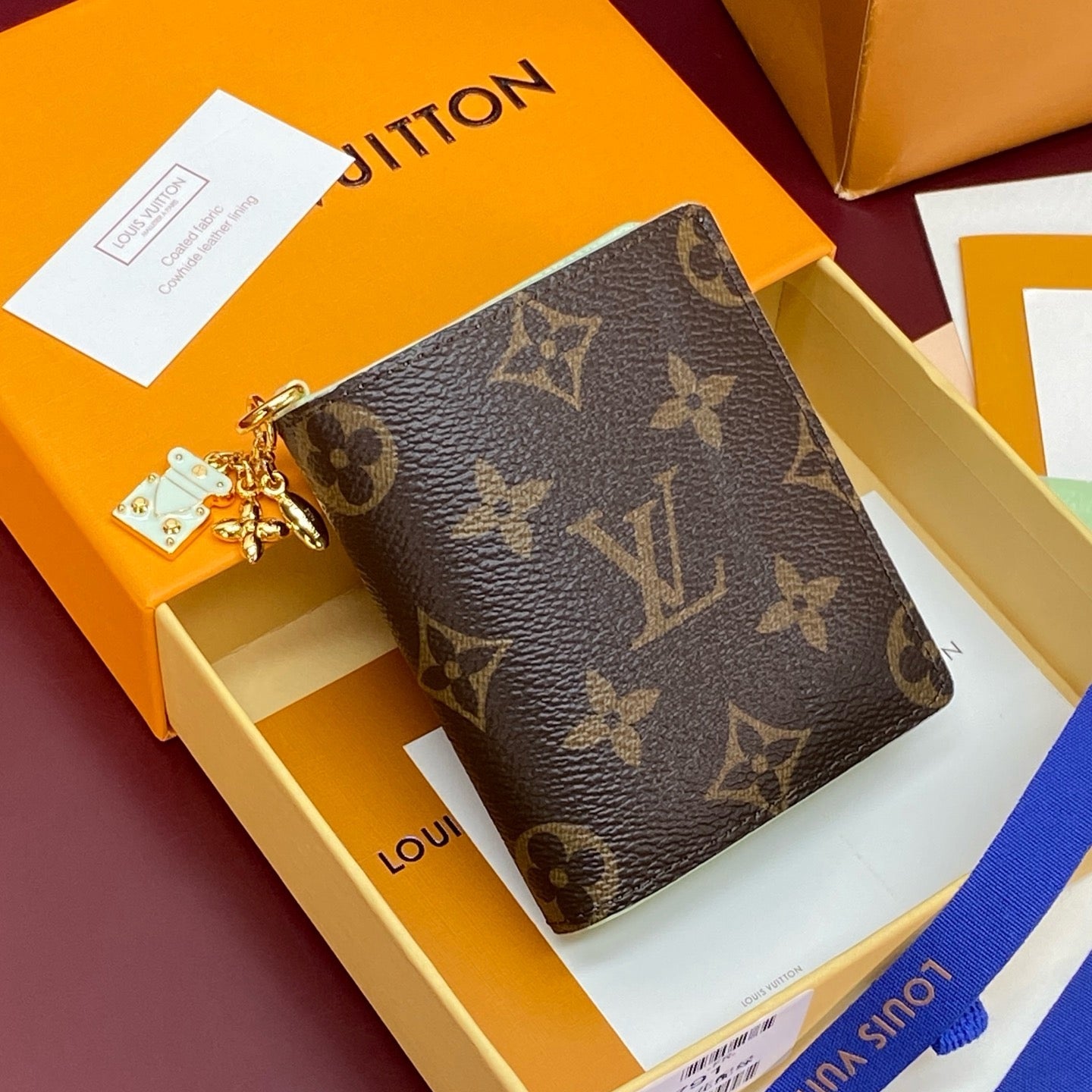 LV Charms Pocket Wallet