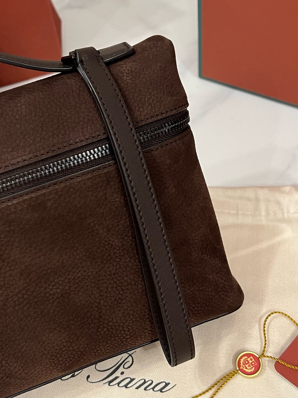 Loro Piana Extra Pouch L29 in Smooth Calfskin