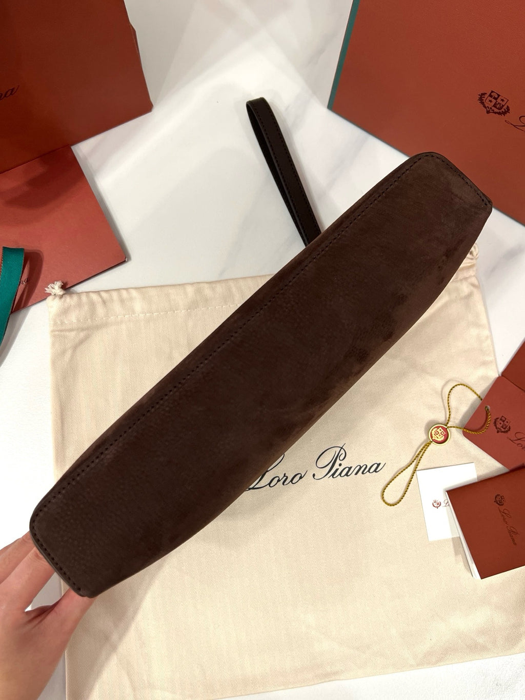 Loro Piana Extra Pouch L29 in Smooth Calfskin
