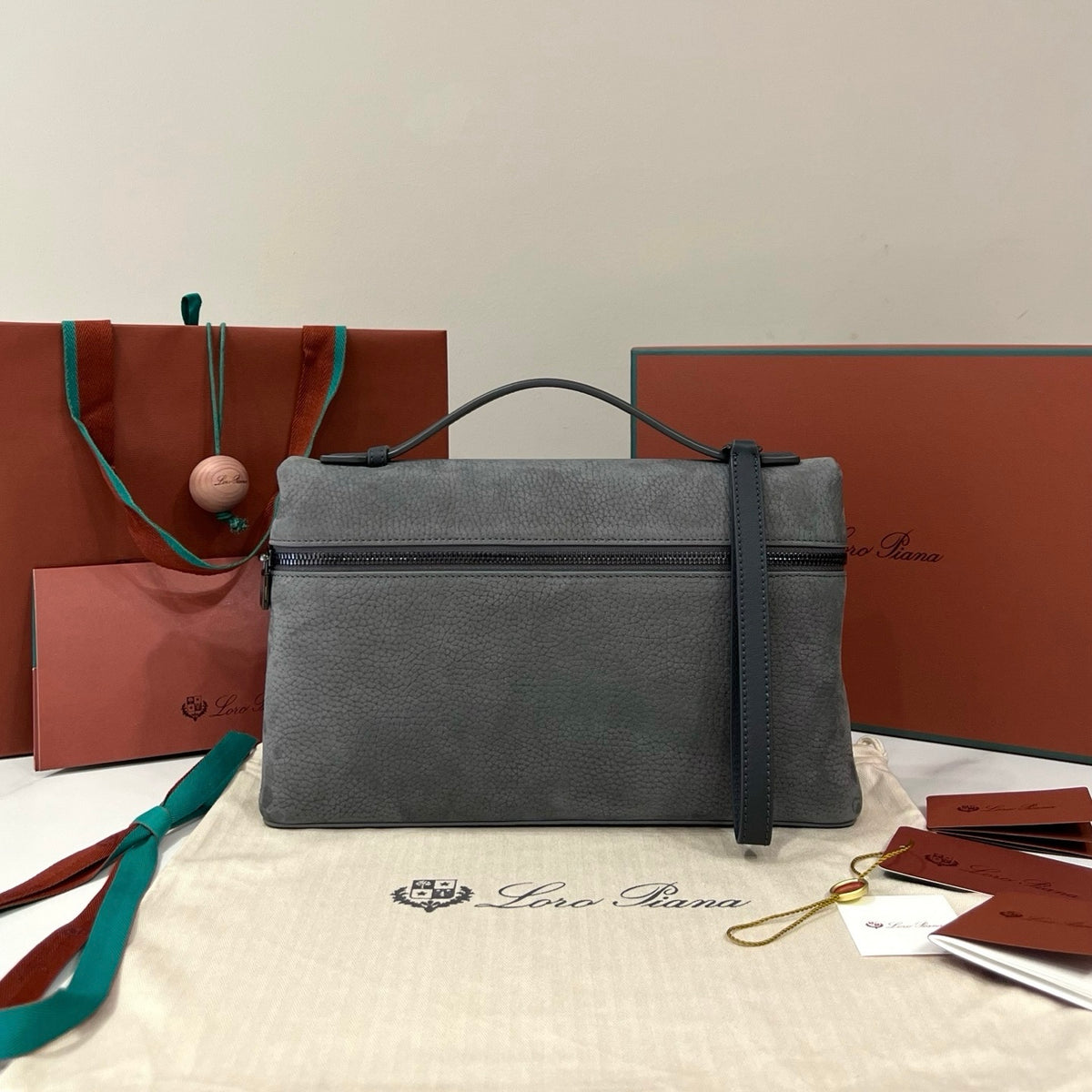 Loro Piana Extra Pouch L29 in Smooth Calfskin