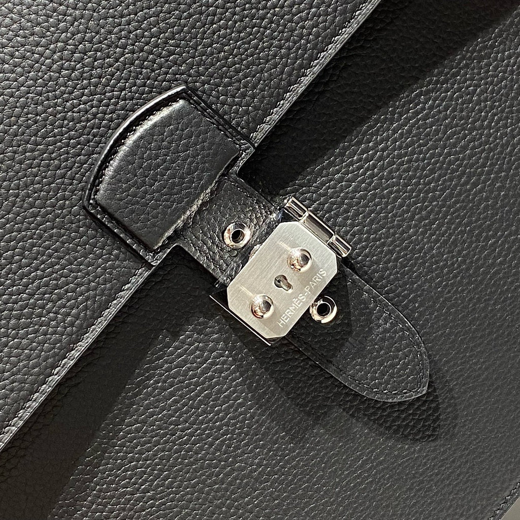 Hermes Sac A Depeches 38 Briefcase in Togo Calfskin