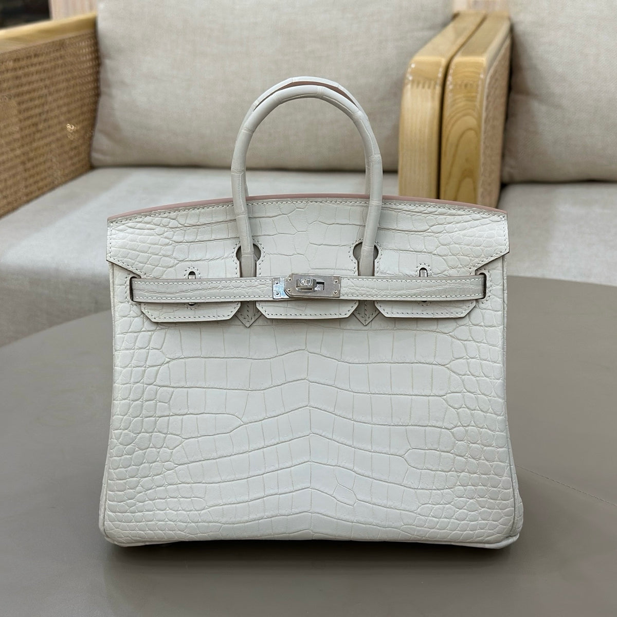 Hermes Birkin 25 in Matte Alligator Crocodile