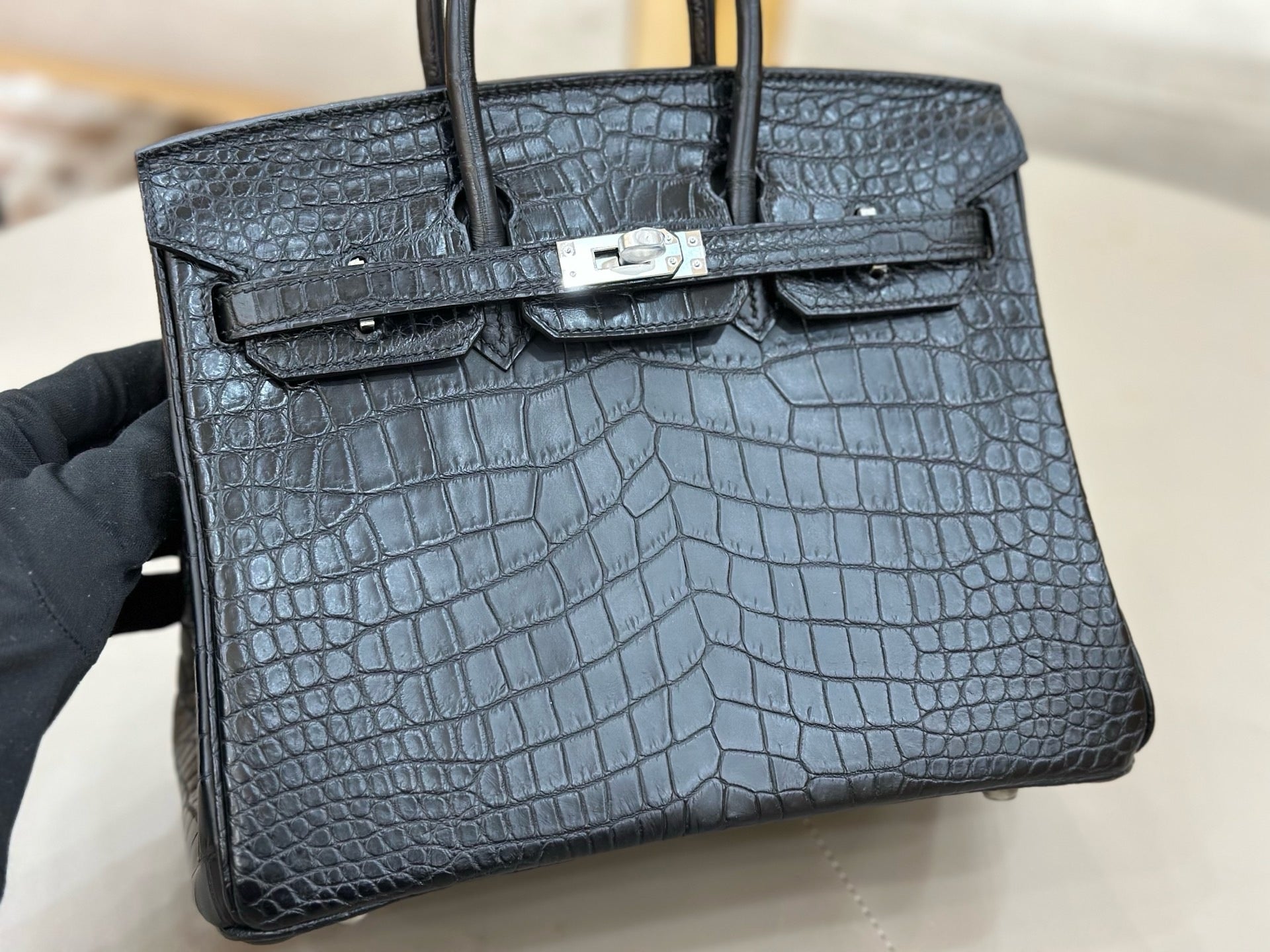 Hermes Birkin 25 in Matte Alligator Crocodile