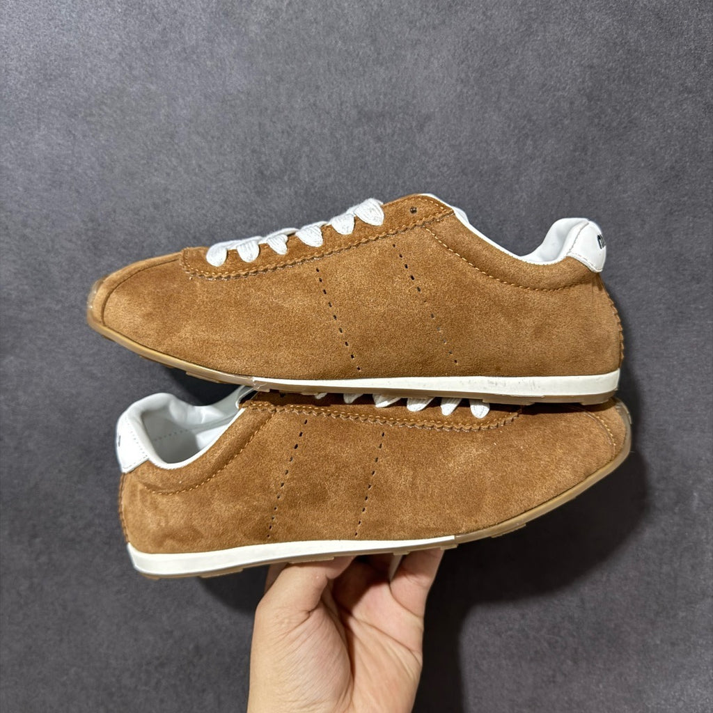 Miu Miu Plume Suede Sneakers