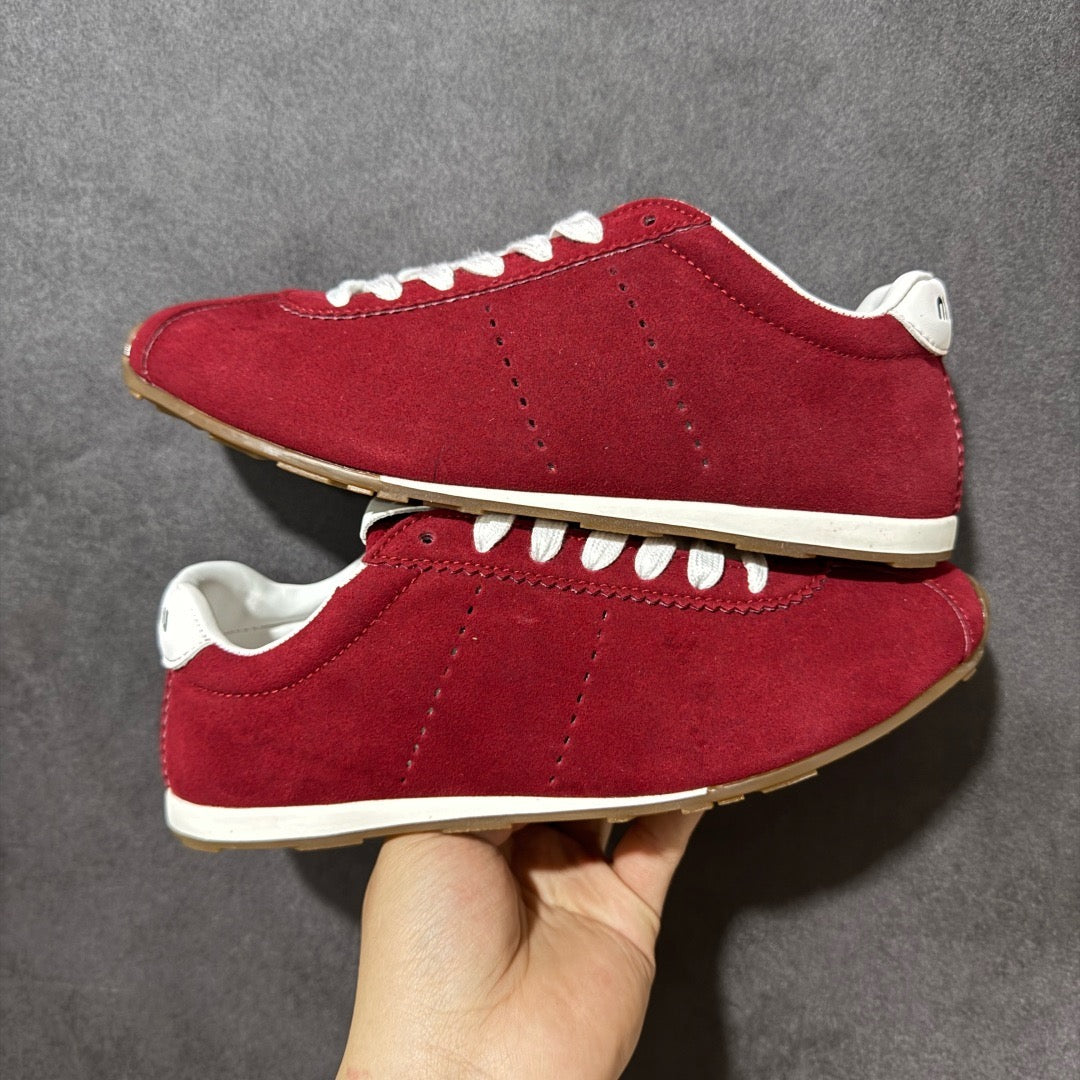 Miu Miu Plume Suede Sneakers