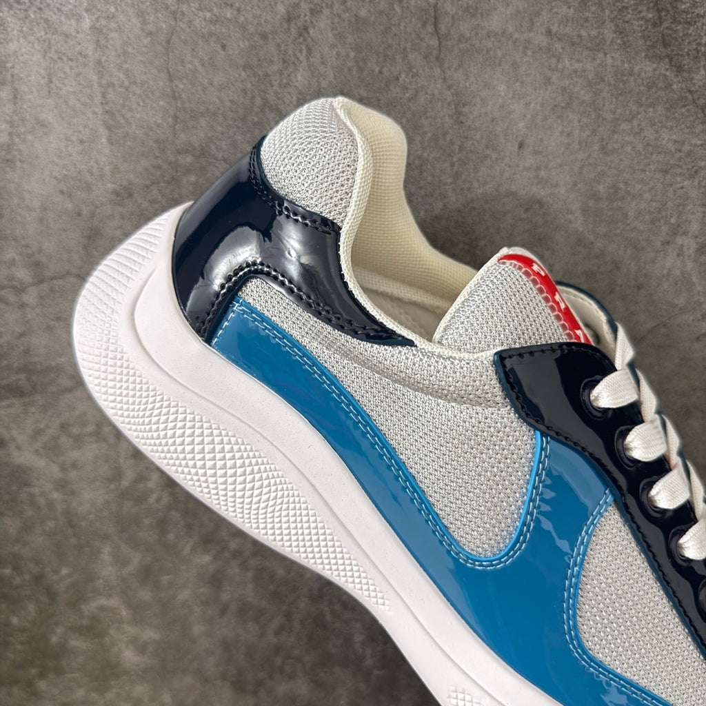 Prada America's Cup Sneaker in Patent Leather Multi