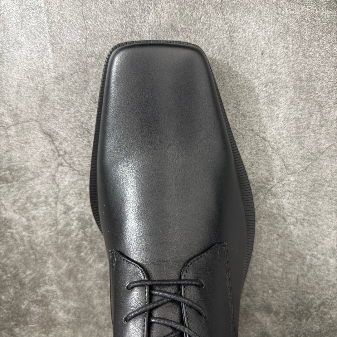 Balenciaga Concorde Derby in Black Shiny Calfskin