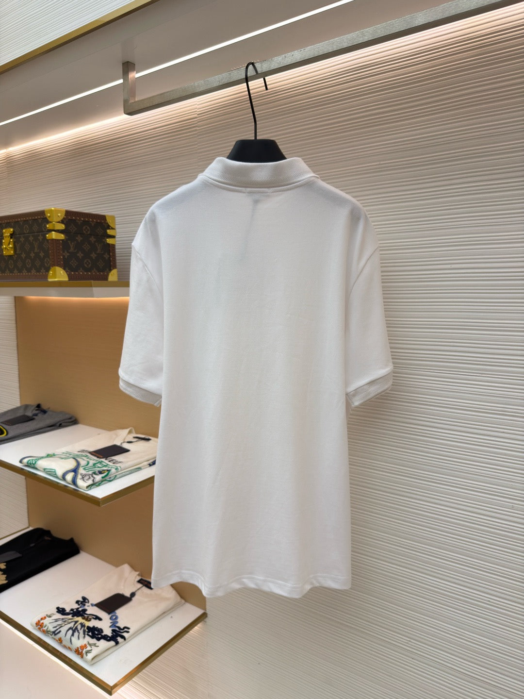Moncler Logo Patch Cotton Piquet Polo Shirt