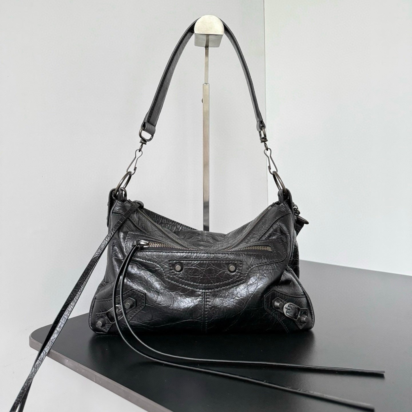 Balenciaga Le City Moto Small In Lambskin