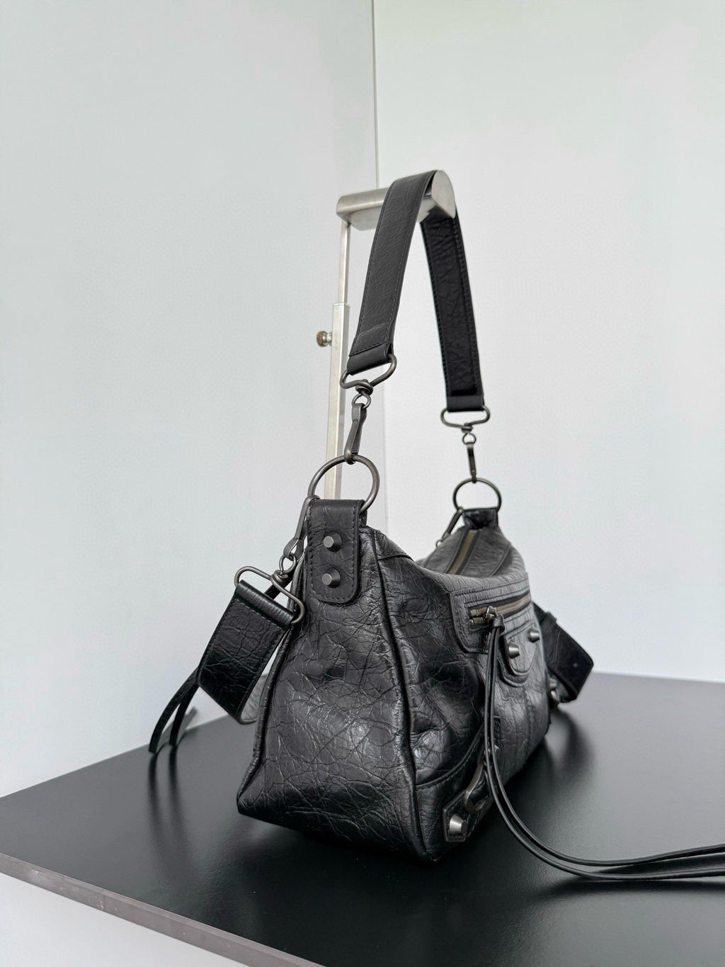 Balenciaga Le City Moto Small In Lambskin