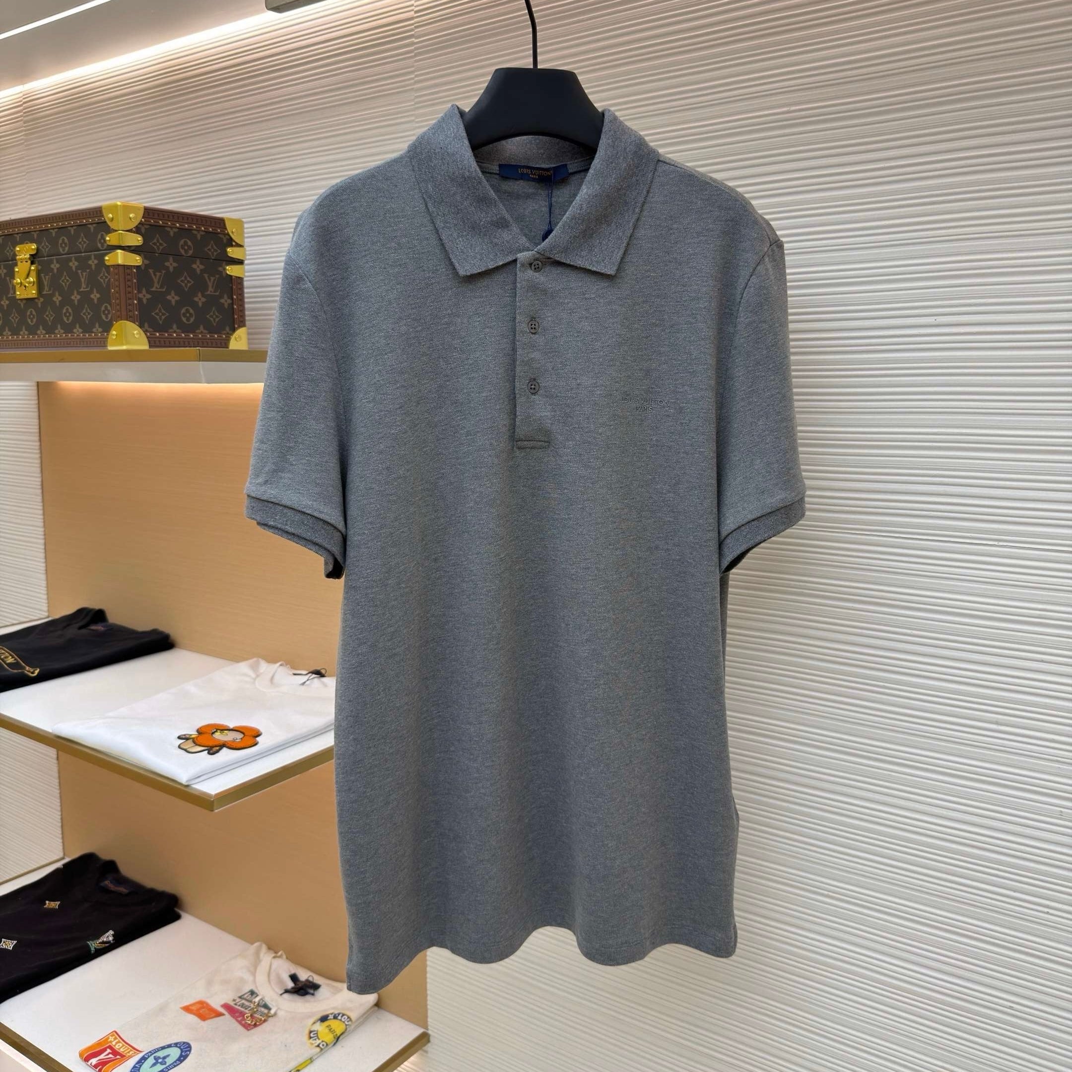 LV 1AK7LD Short-Sleeved Signature Polo Shirt