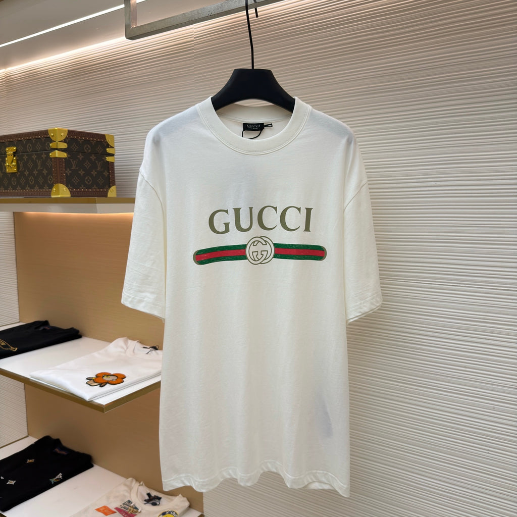 Gucci Silk Blend Jersey T-Shirt With Print
