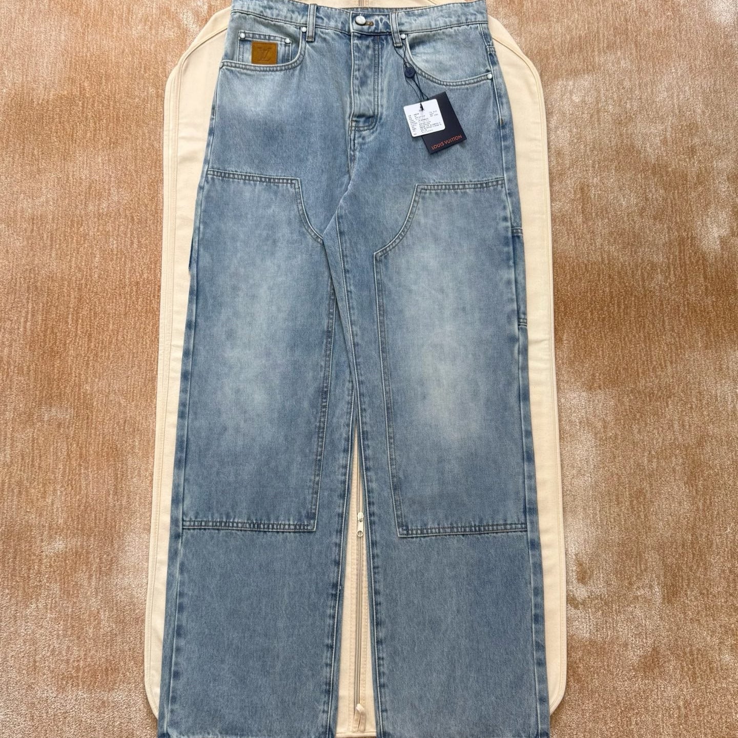 LV 1AJBKO Denim Carpenter Trousers