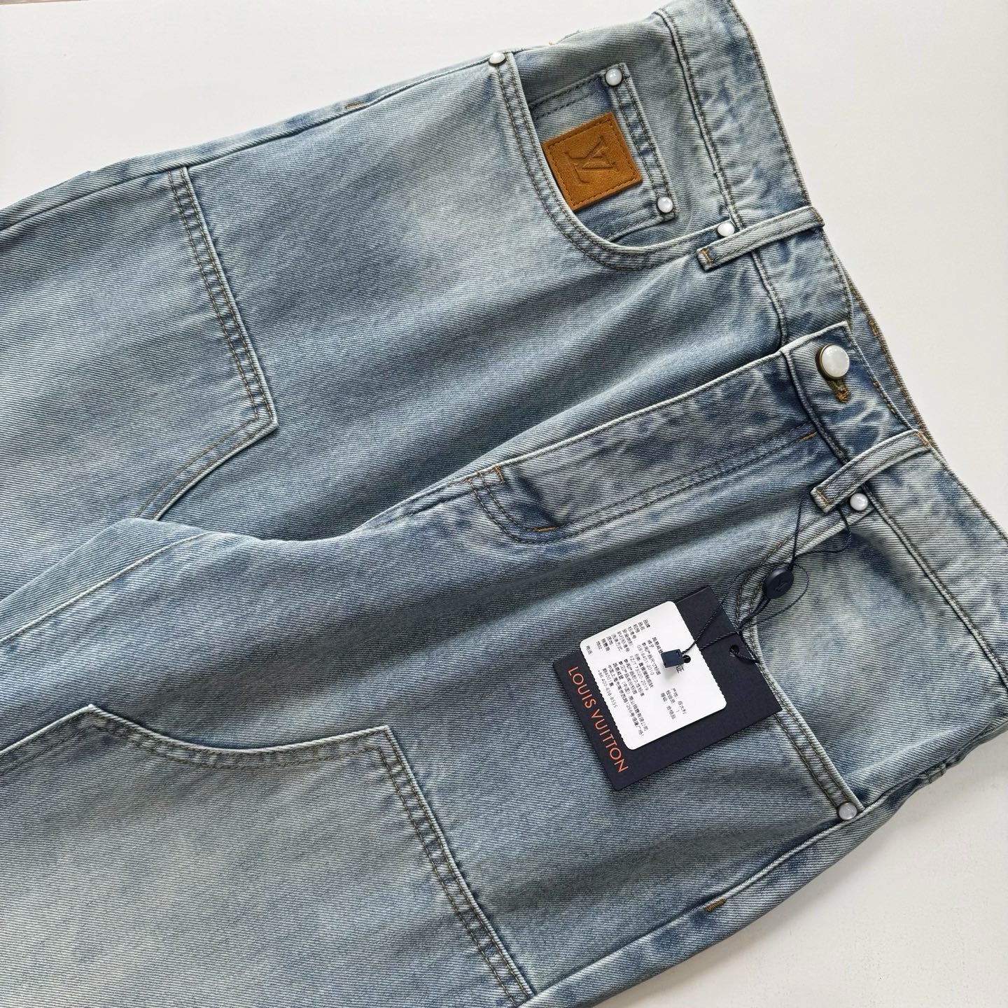 LV 1AJBKO Denim Carpenter Trousers