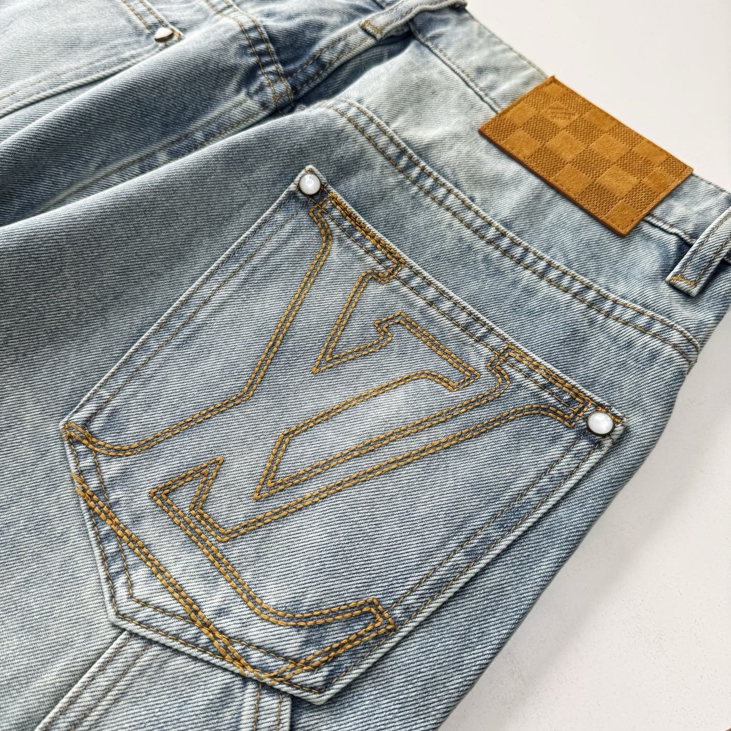 LV 1AJBKO Denim Carpenter Trousers