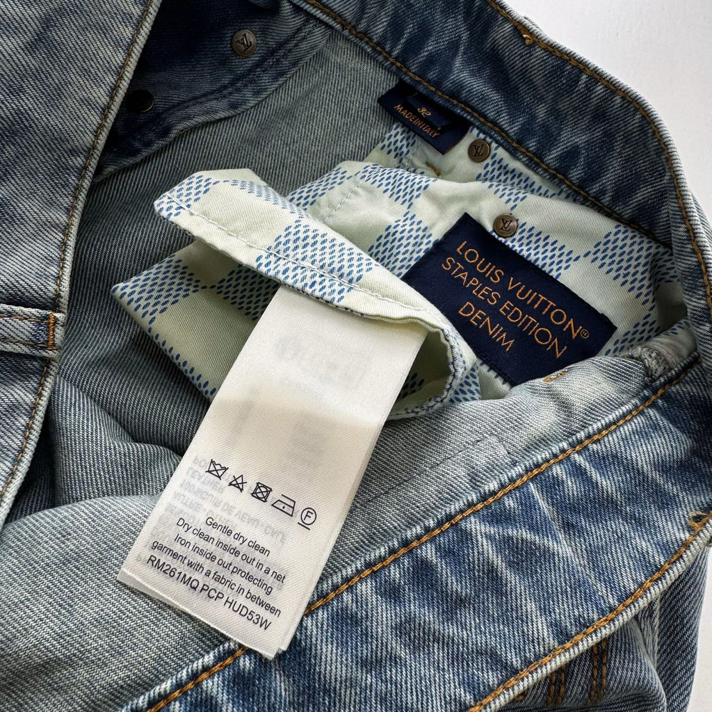 LV 1AJBKO Denim Carpenter Trousers