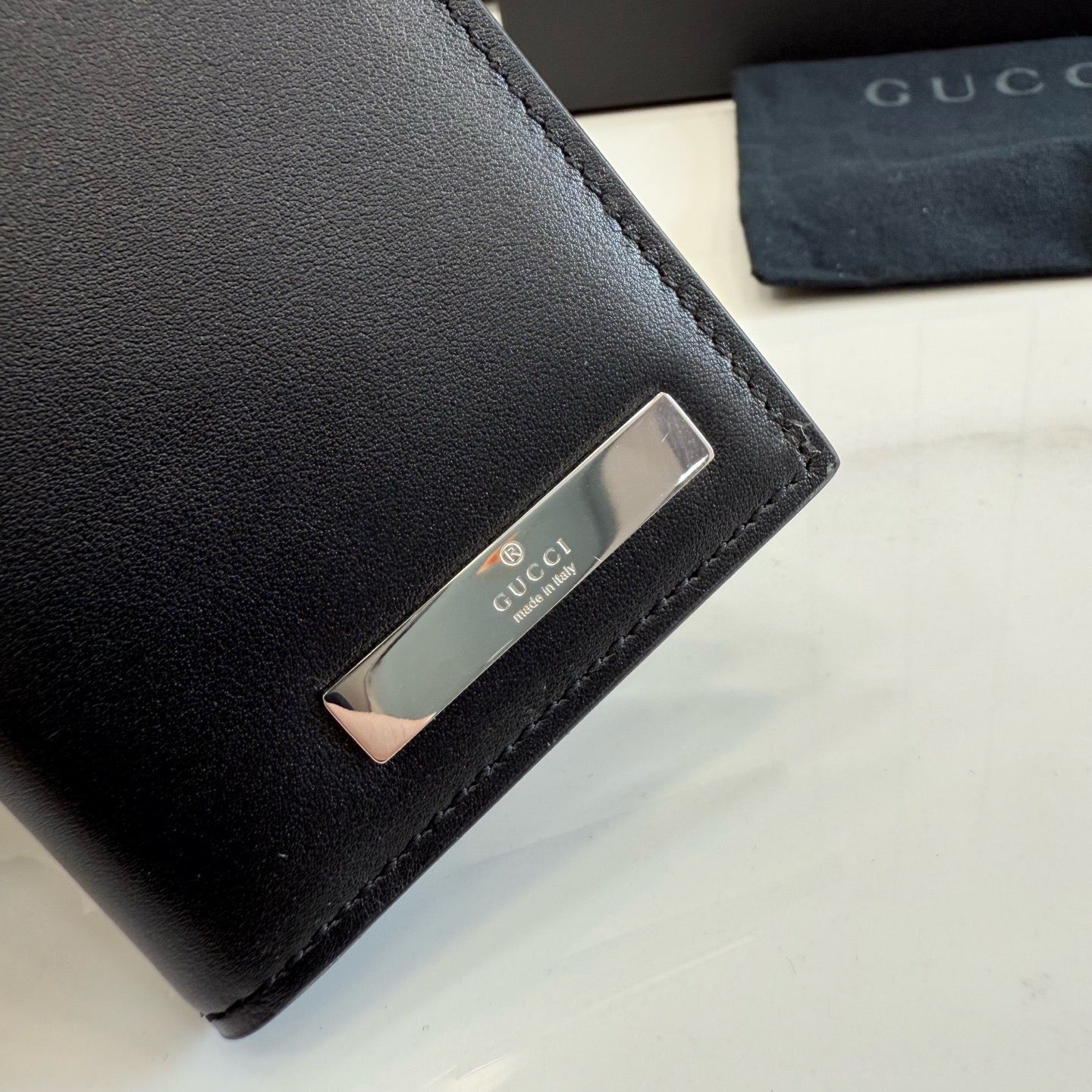 Gucci Card Case With Metal Tag