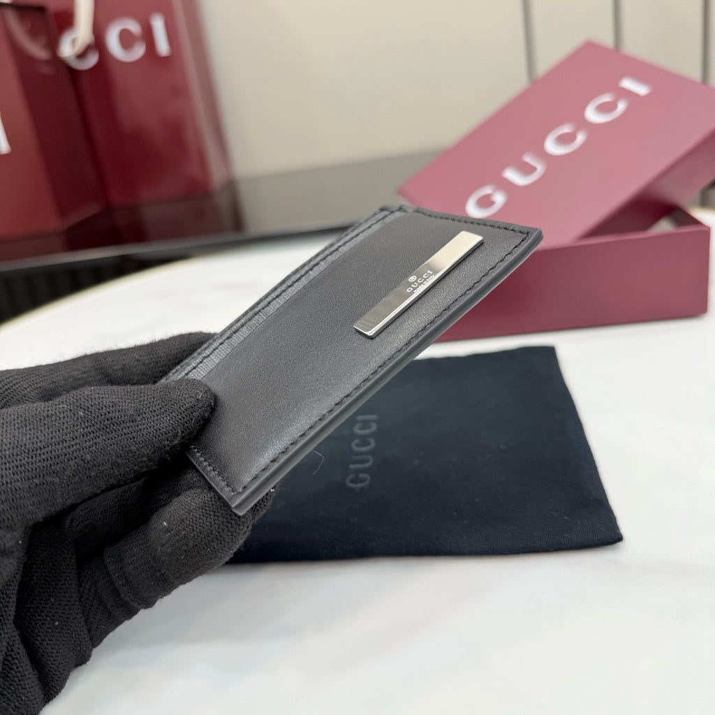 Gucci Card Case With Metal Tag