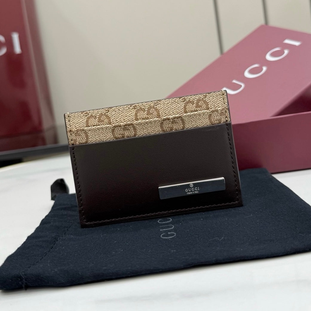 Gucci Card Case With Metal Tag