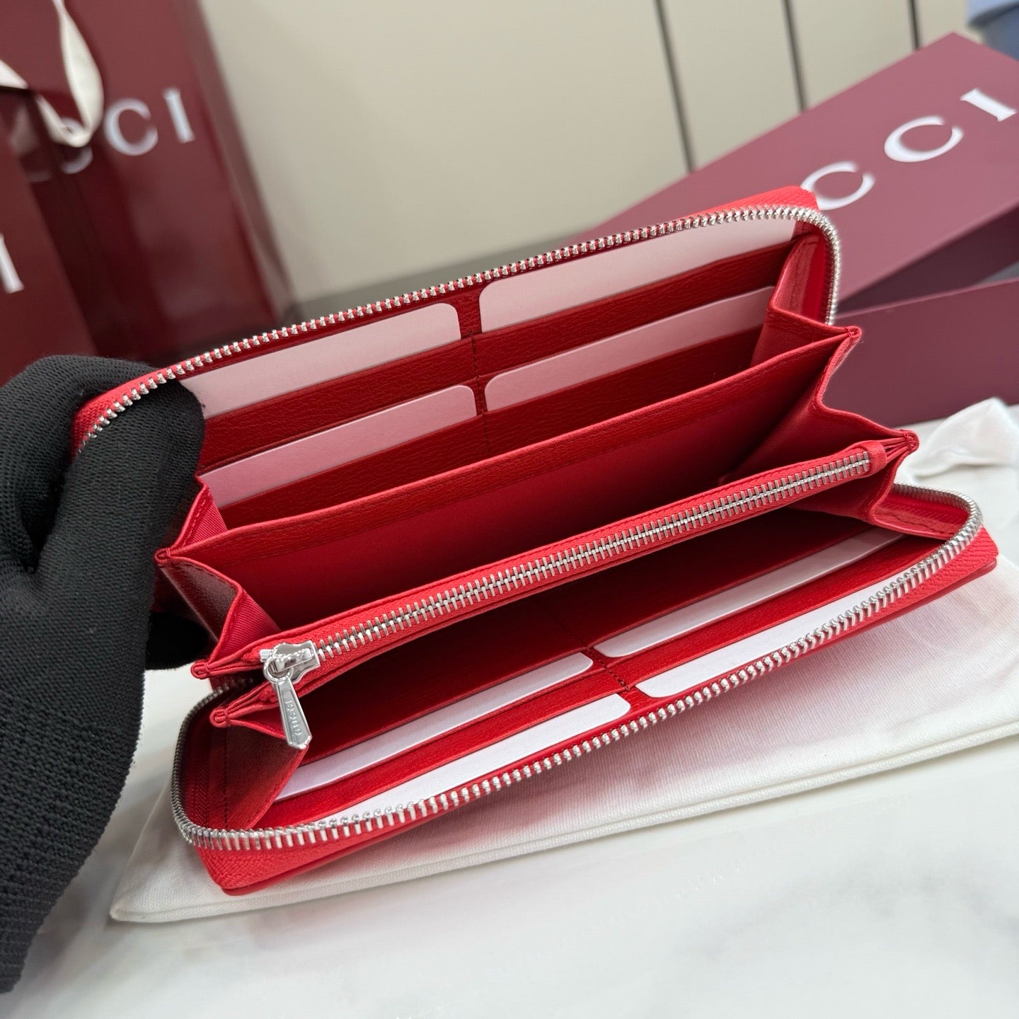 Gucci Lira Zip Around Wallet