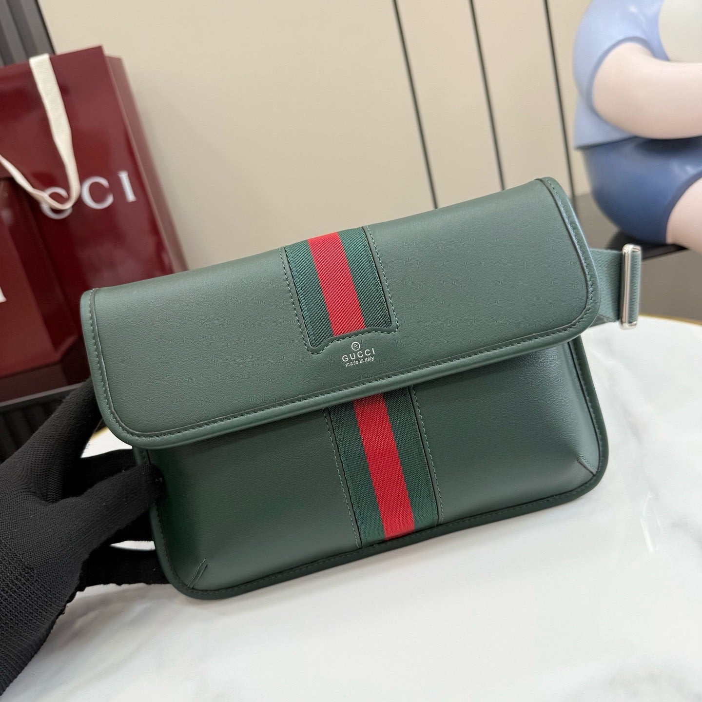 Gucci Web Trademark Small Belt Bag