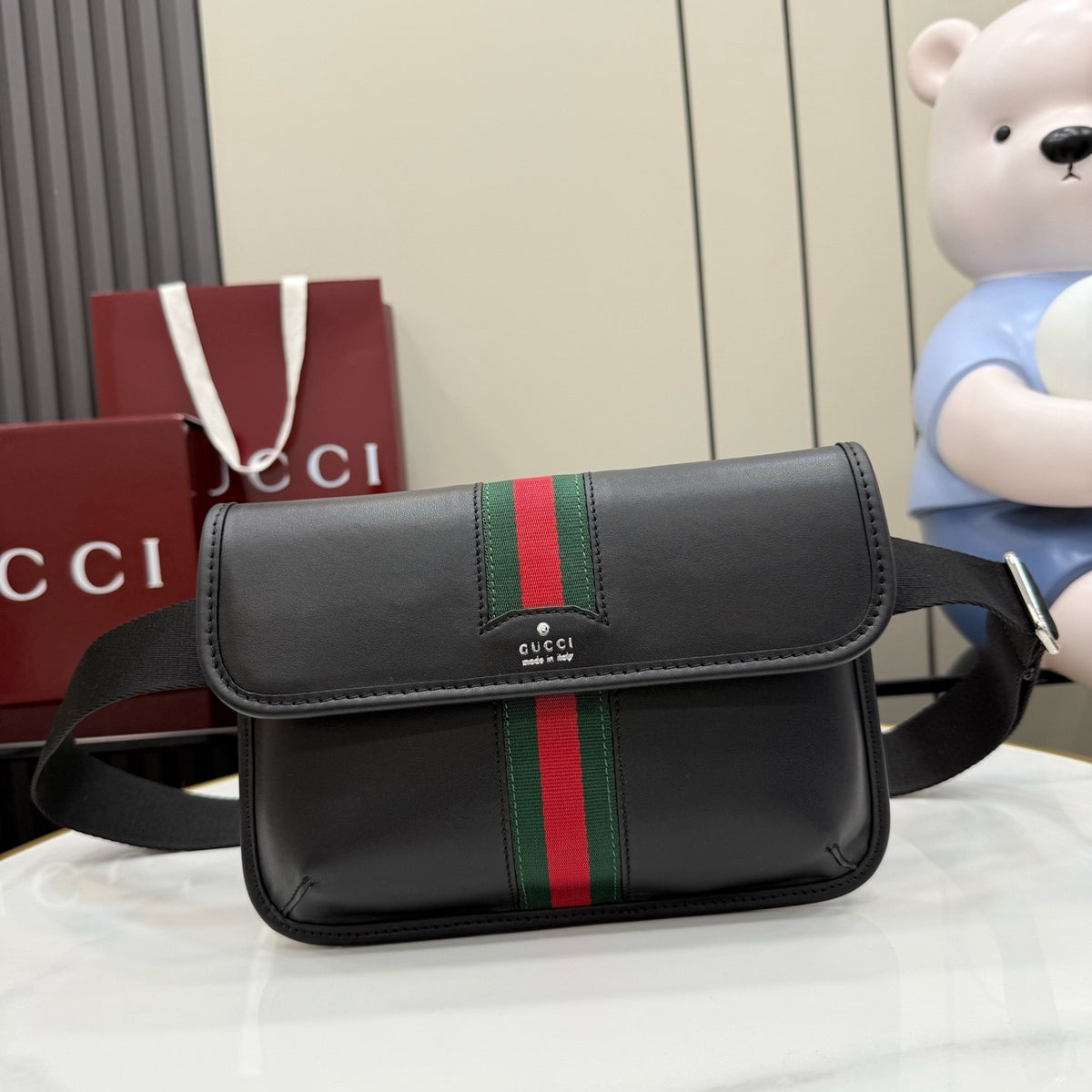 Gucci Web Trademark Small Belt Bag