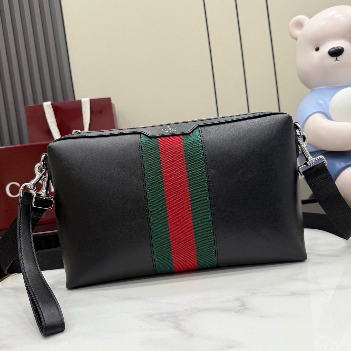 Gucci Mega Web Trademark Medium Crossbody Bag