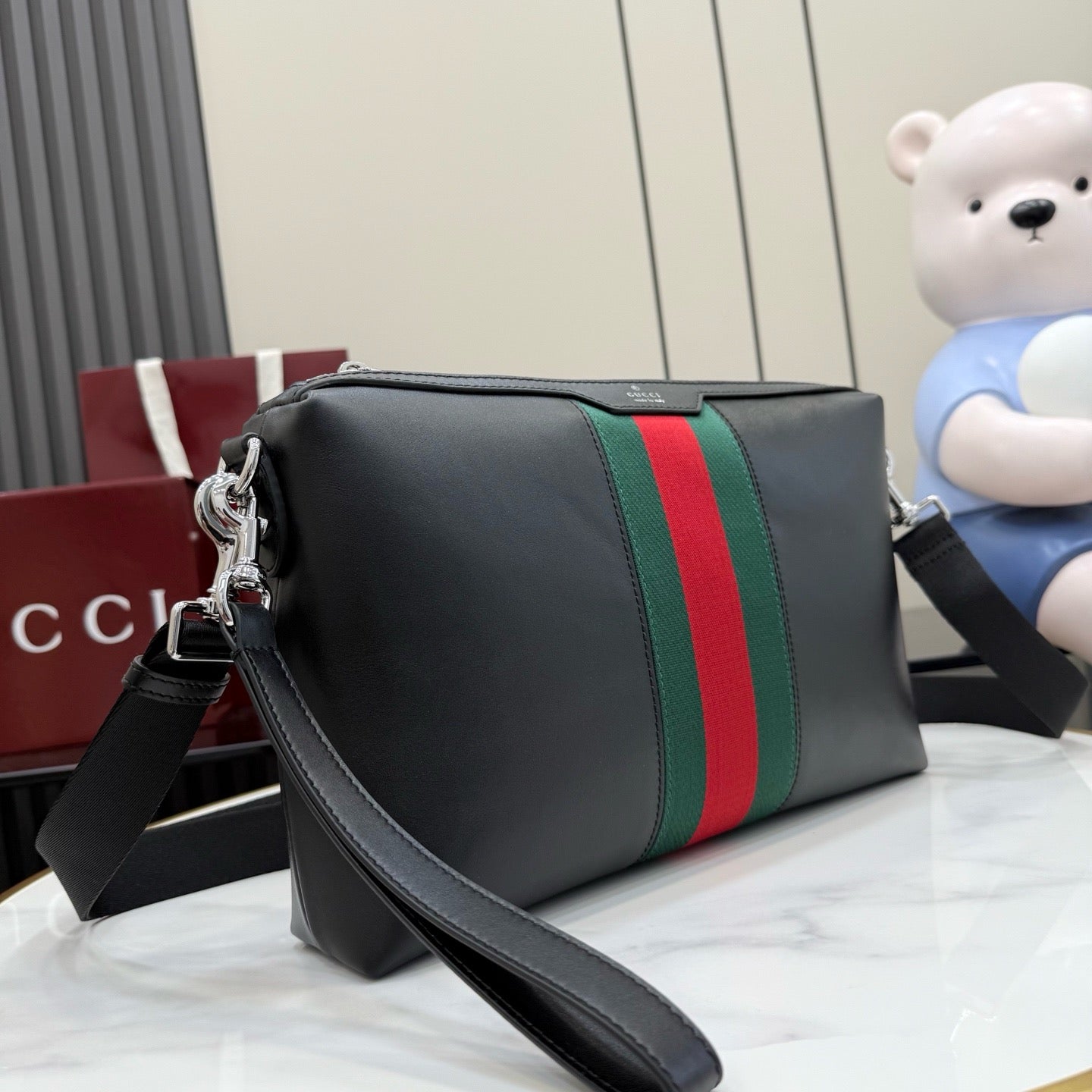 Gucci Mega Web Trademark Medium Crossbody Bag
