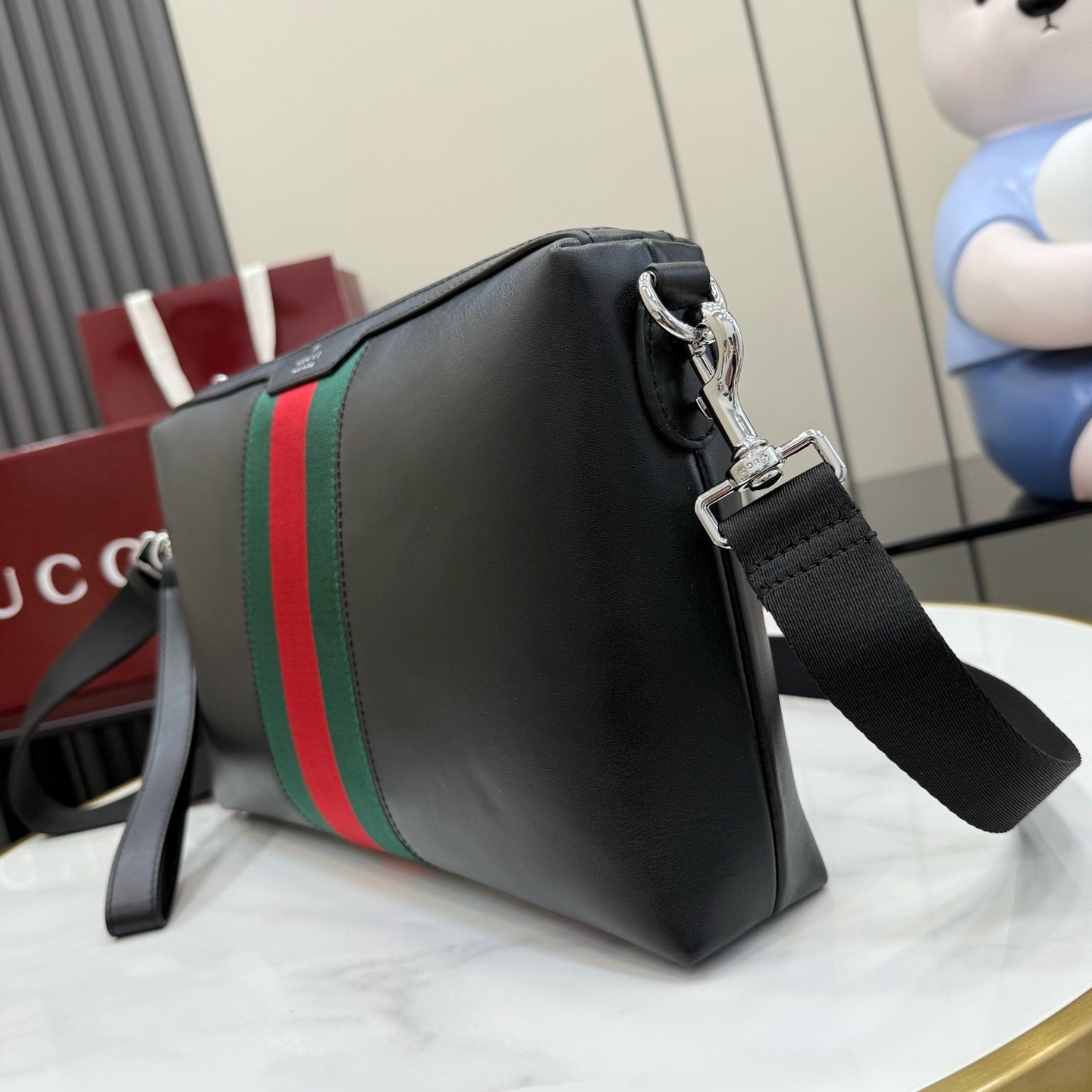 Gucci Mega Web Trademark Medium Crossbody Bag