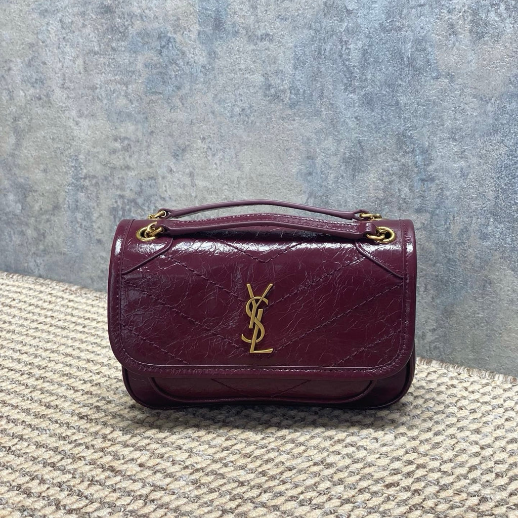 Saint Laurent Niki Mini In Vintage Leather