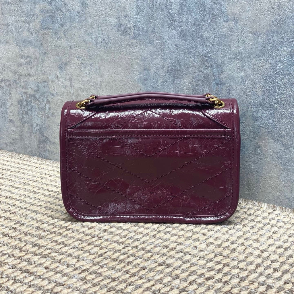 Saint Laurent Niki Mini In Vintage Leather