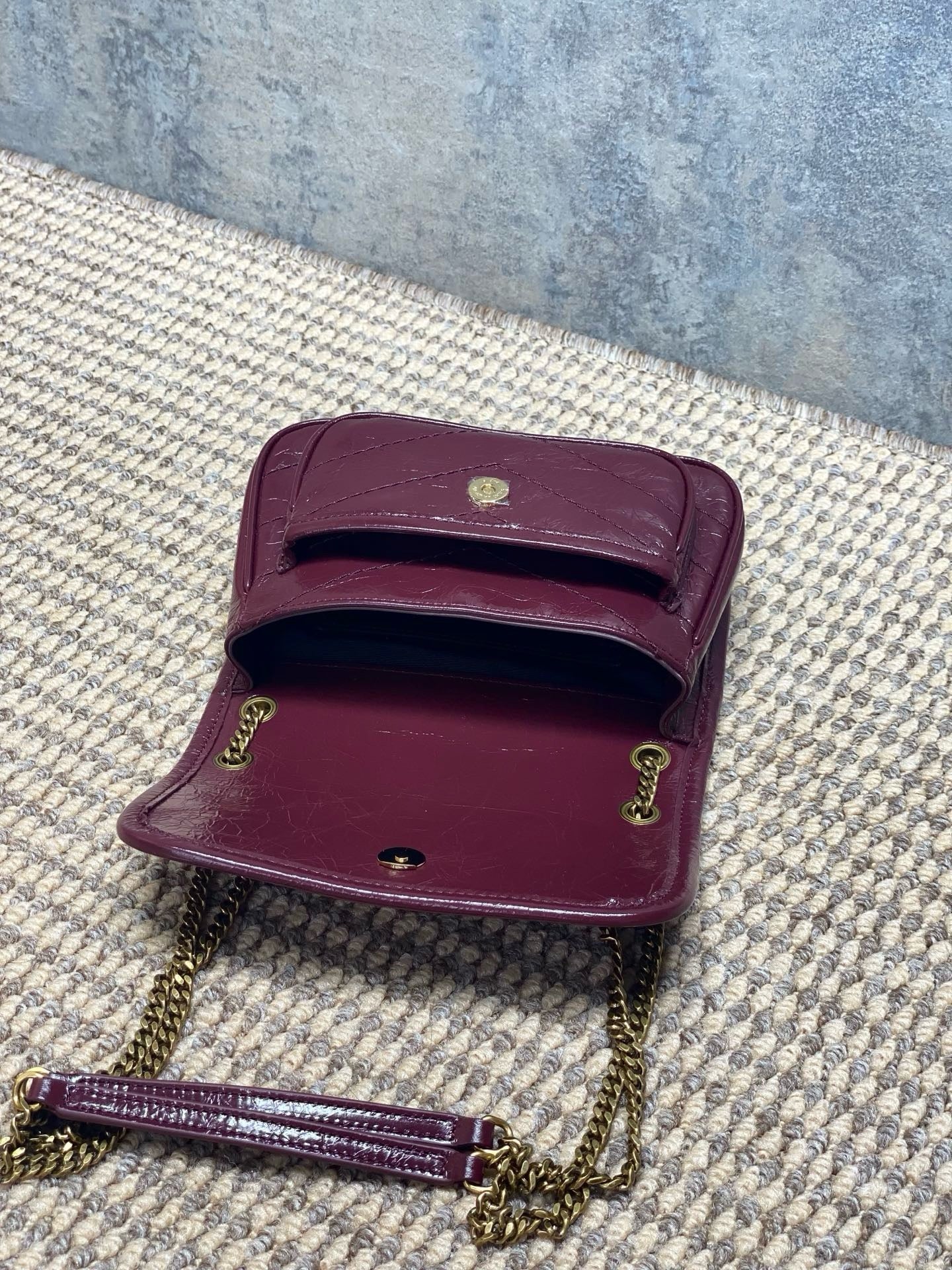Saint Laurent Niki Mini In Vintage Leather