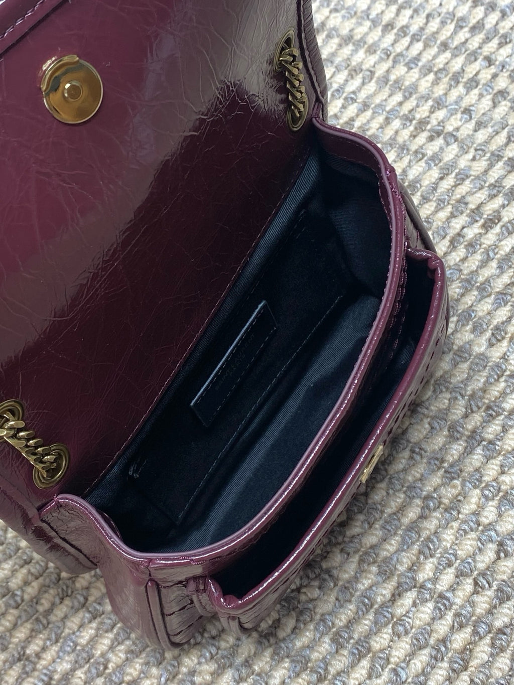 Saint Laurent Niki Mini In Vintage Leather