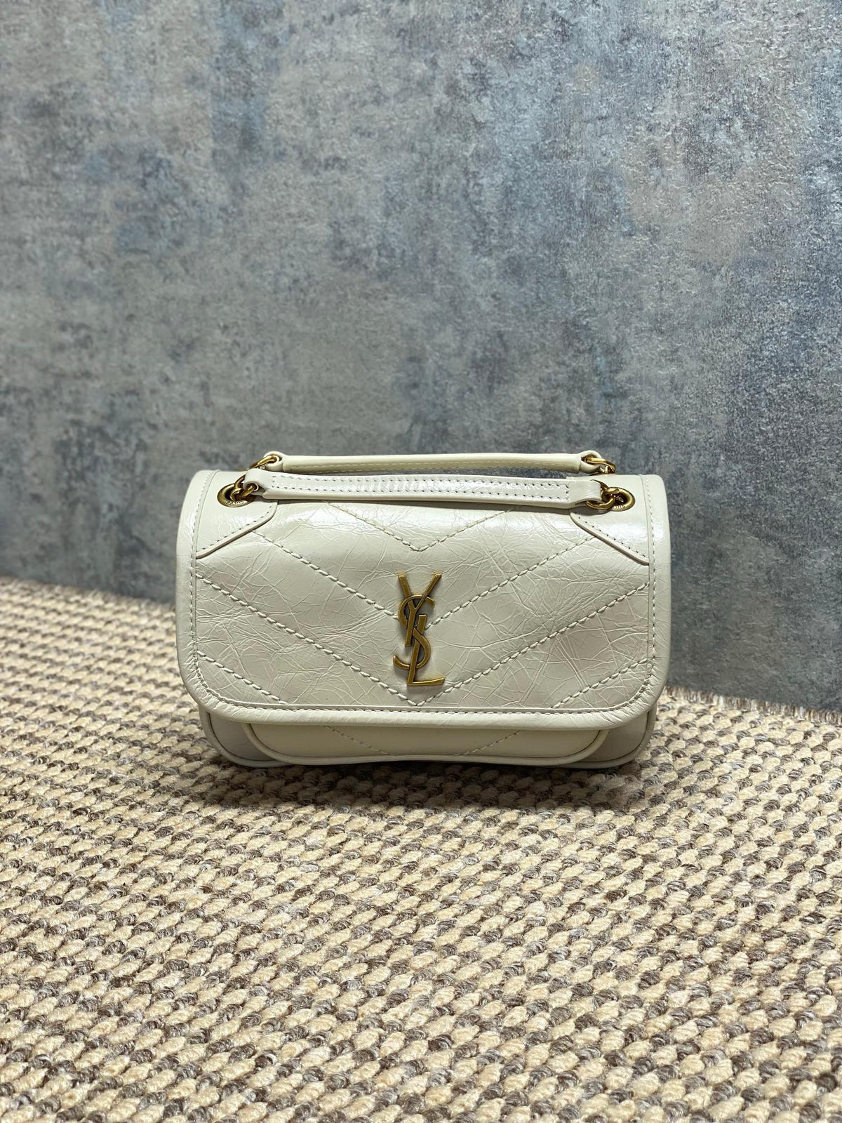 Saint Laurent Niki Mini In Vintage Leather