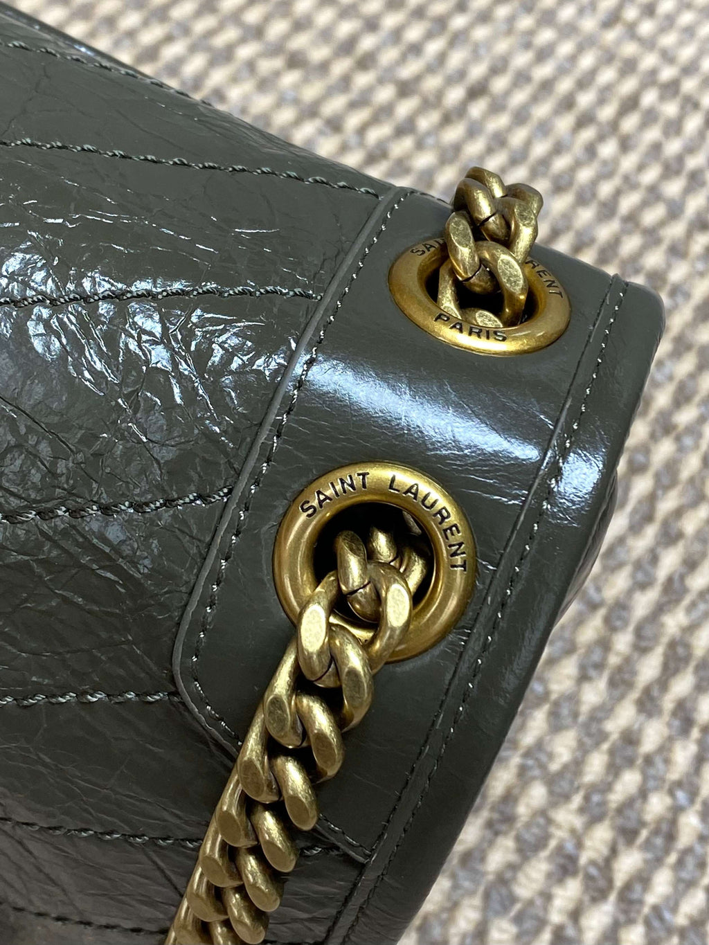 Saint Laurent Niki Medium In Vintage Leather
