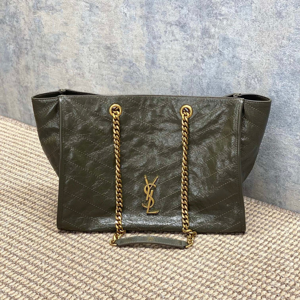 Saint Laurent Niki Shopping In Vintage Leather