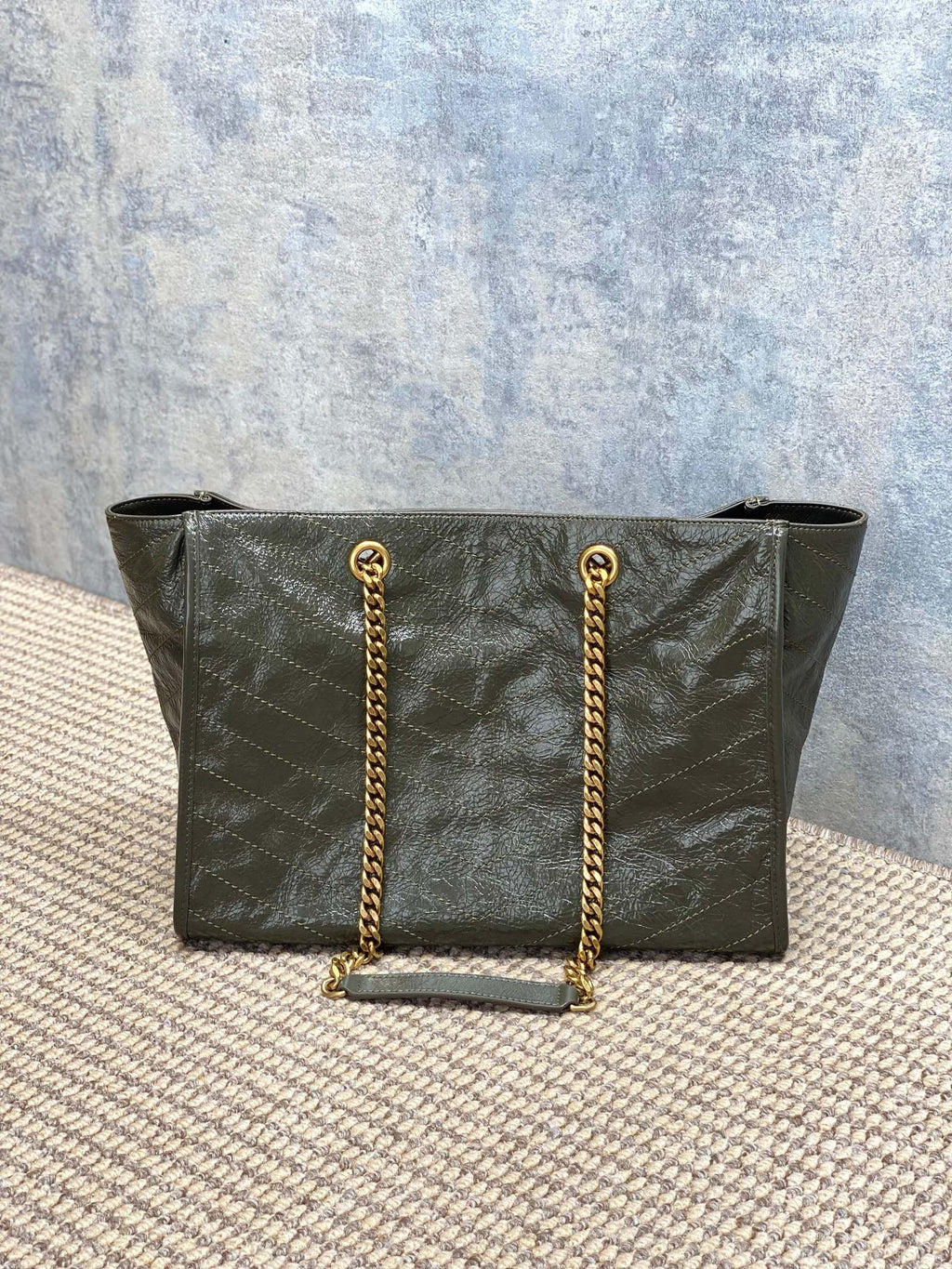 Saint Laurent Niki Shopping In Vintage Leather