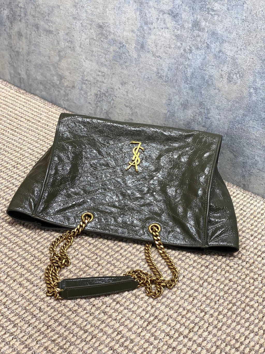 Saint Laurent Niki Shopping In Vintage Leather