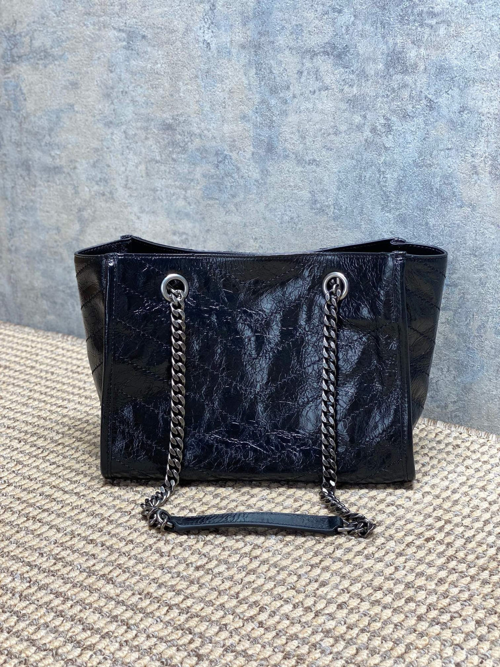 Saint Laurent Niki Small Shopping In Vintage Leather