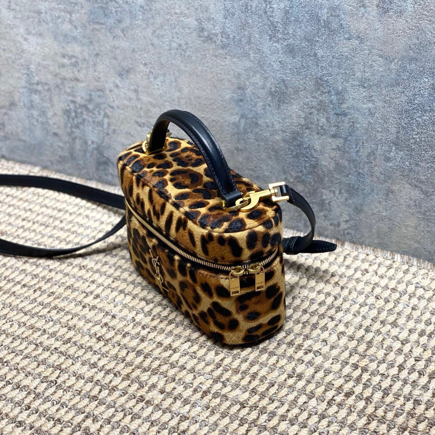 Saint Laurent Gaby Vanity In Pony Hair Leather