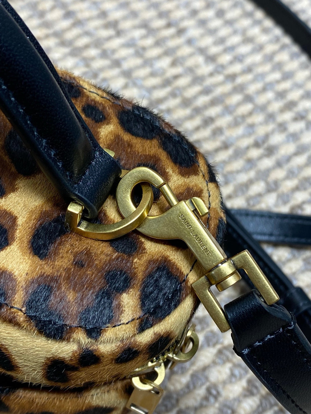 Saint Laurent Gaby Vanity In Pony Hair Leather