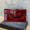 Saint Laurent Uptown Pouch In Patent Leather