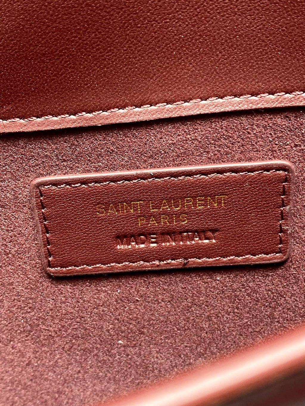 Saint Laurent Uptown Pouch In Patent Leather