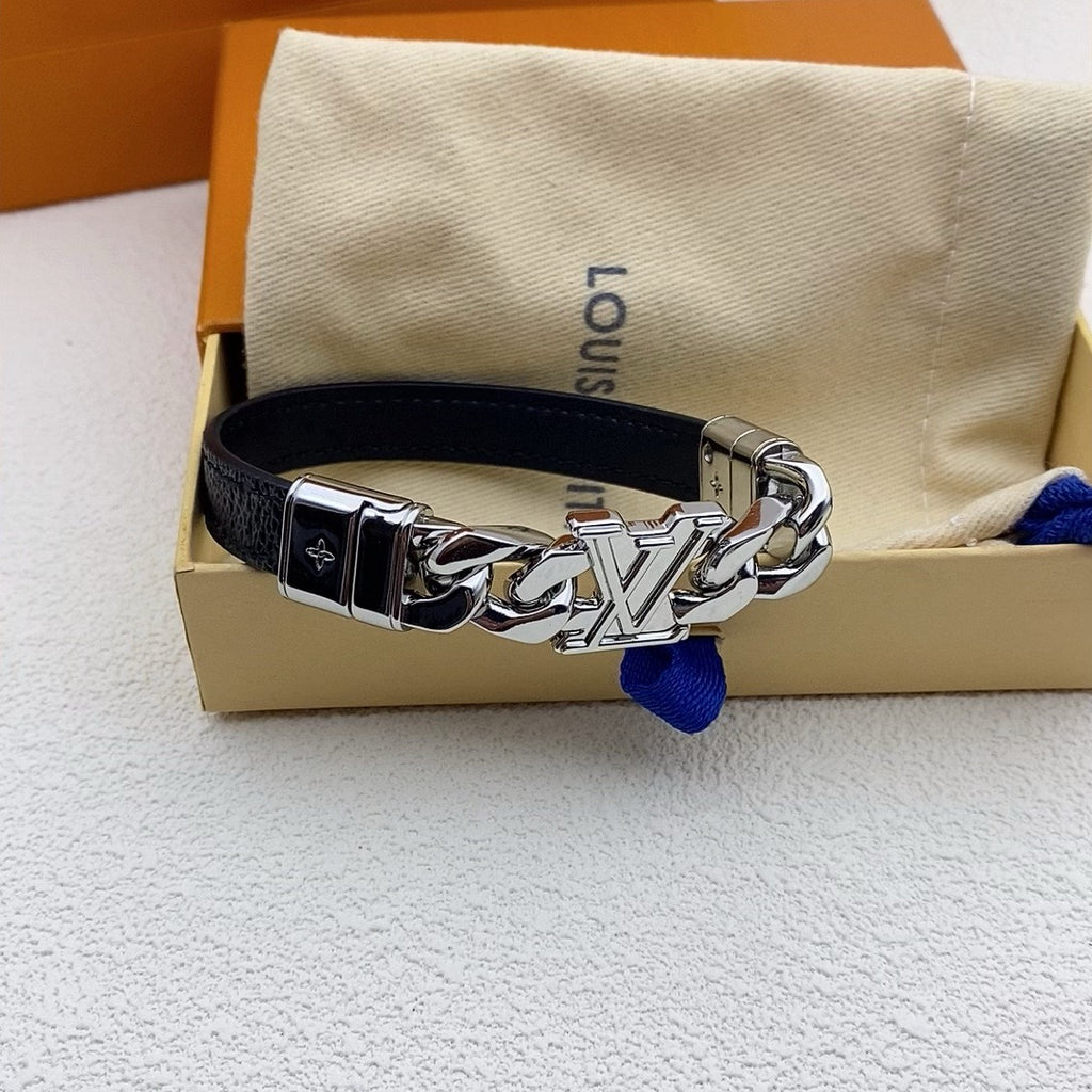 LV Leather Bracelet