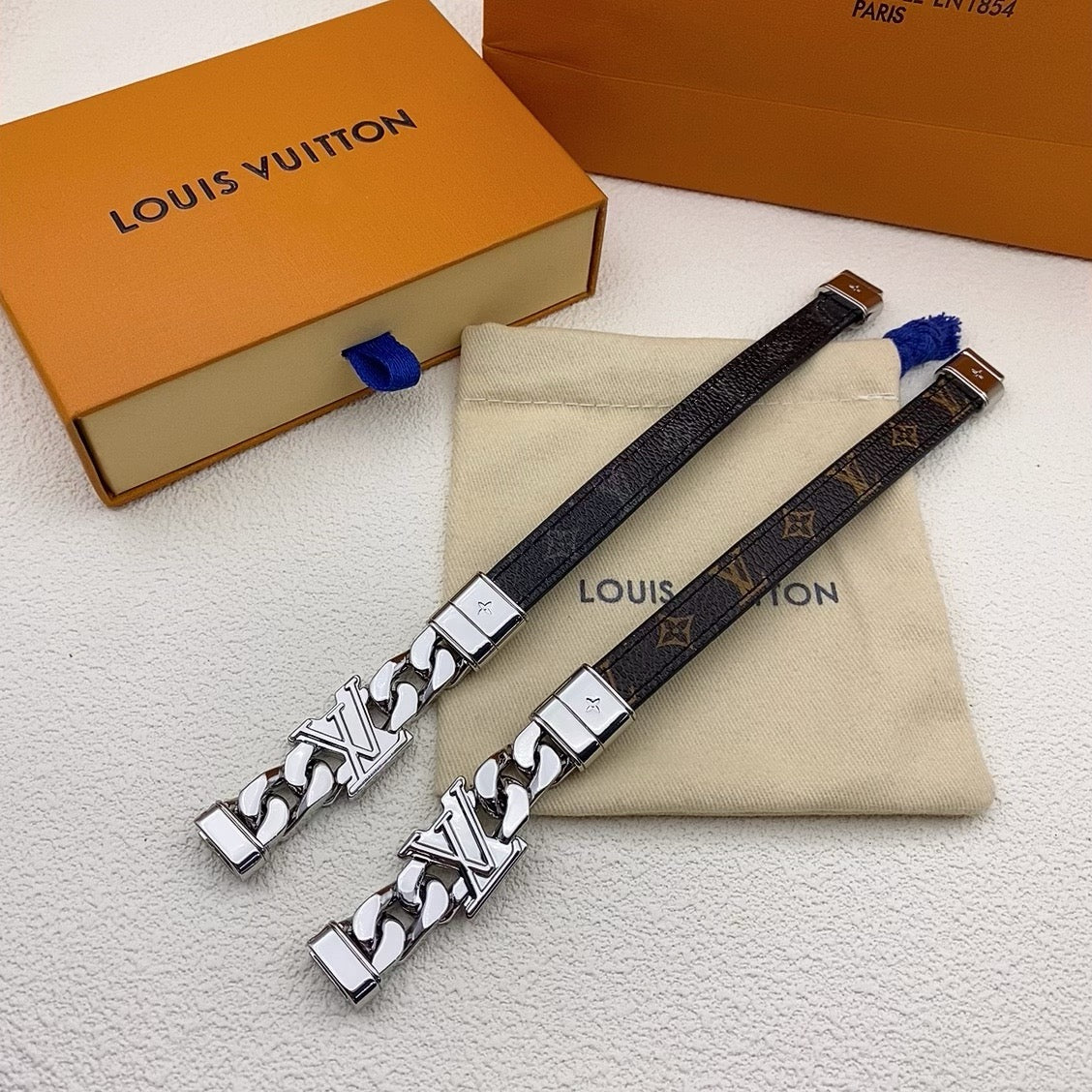 LV Leather Bracelet