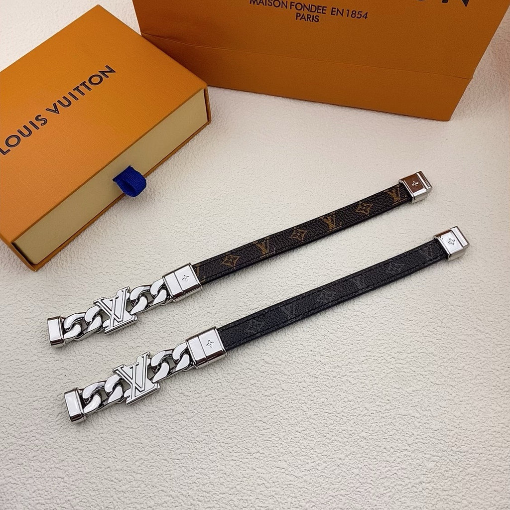 LV Leather Bracelet