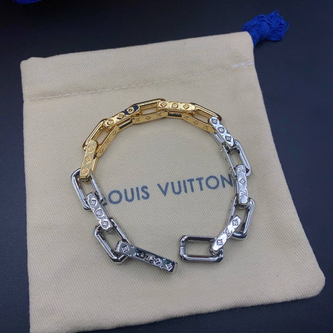 LV Chain Links Patches Bracelet