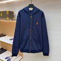 LV 1AK7KB Zippered Hoodie With Signature