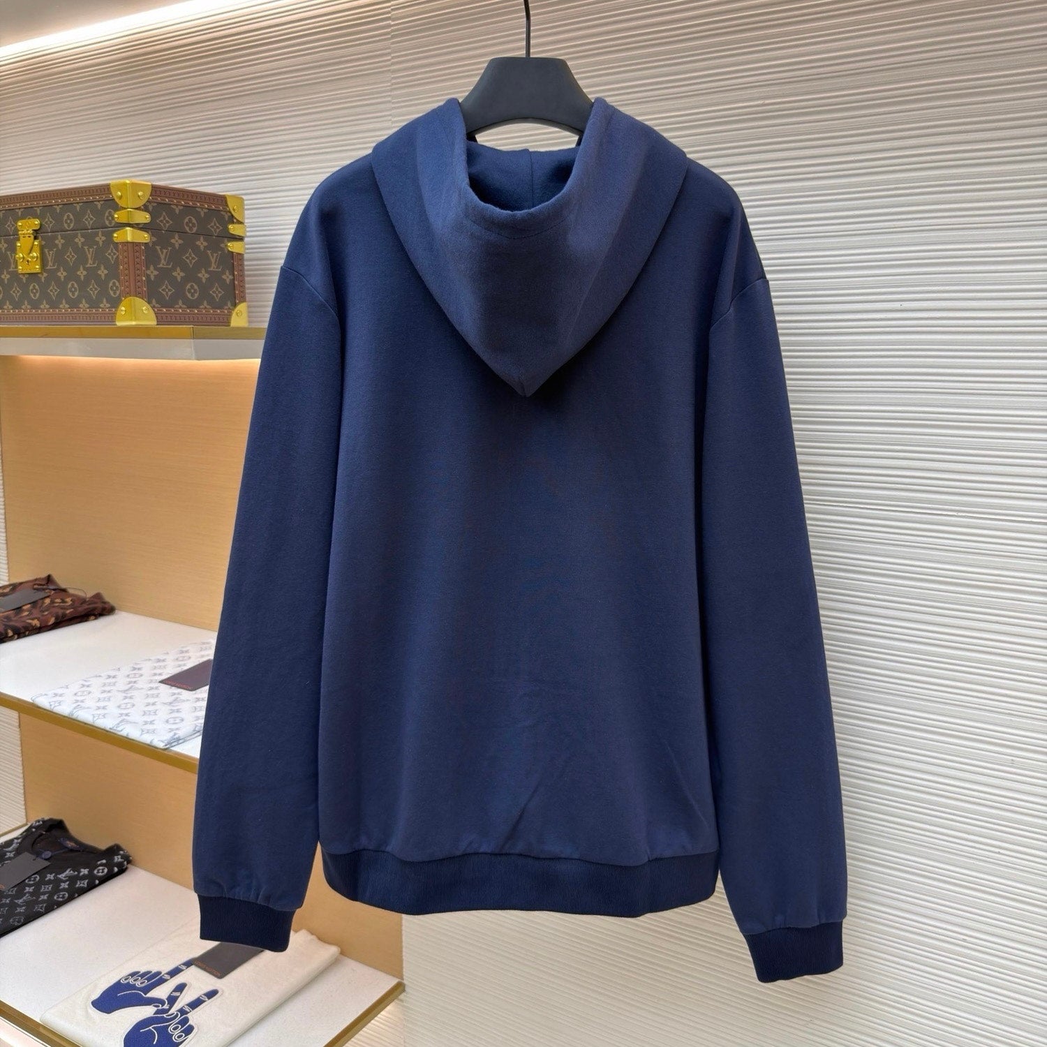 LV 1AK7KB Zippered Hoodie With Signature