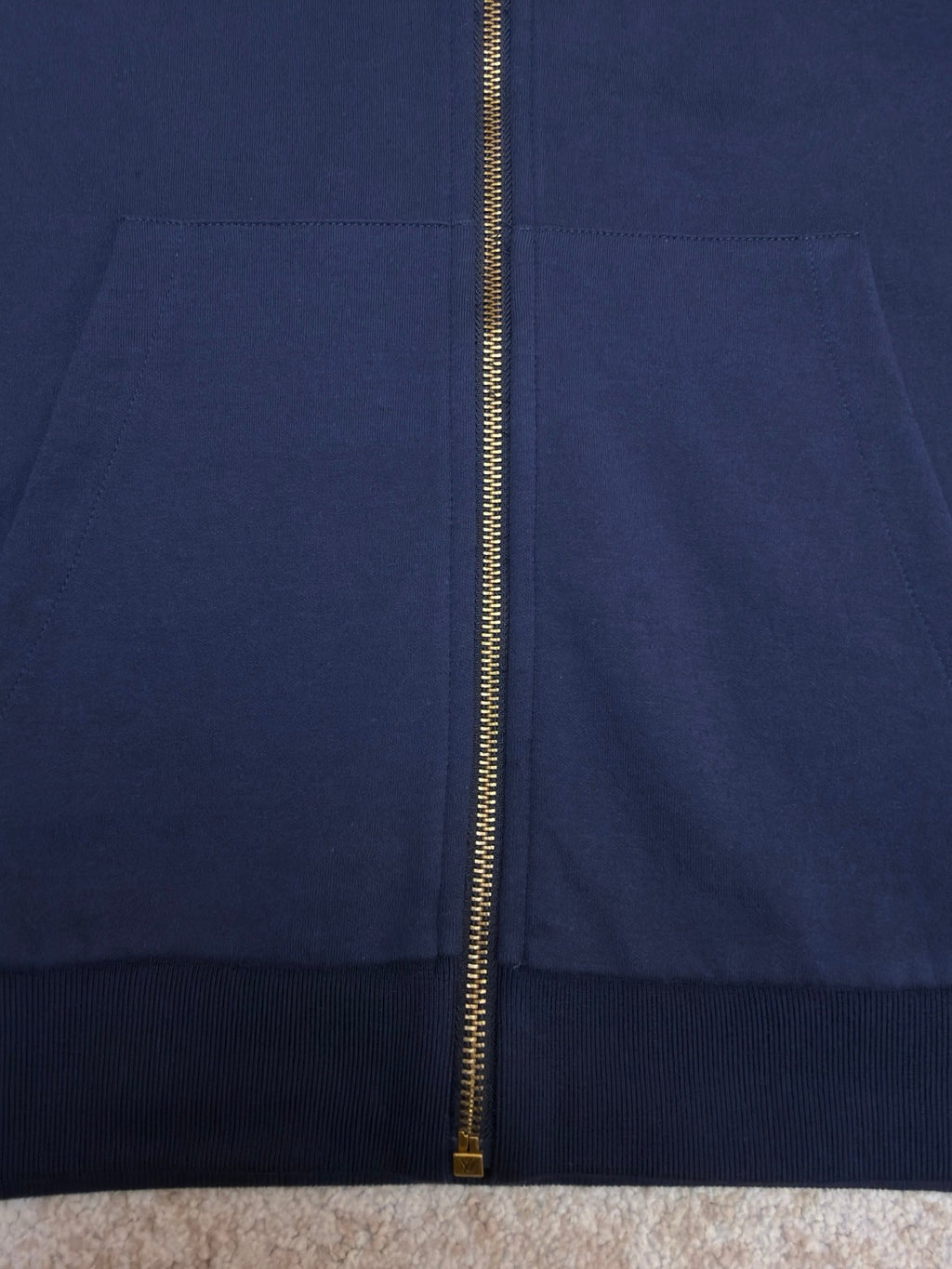 LV 1AK7KB Zippered Hoodie With Signature